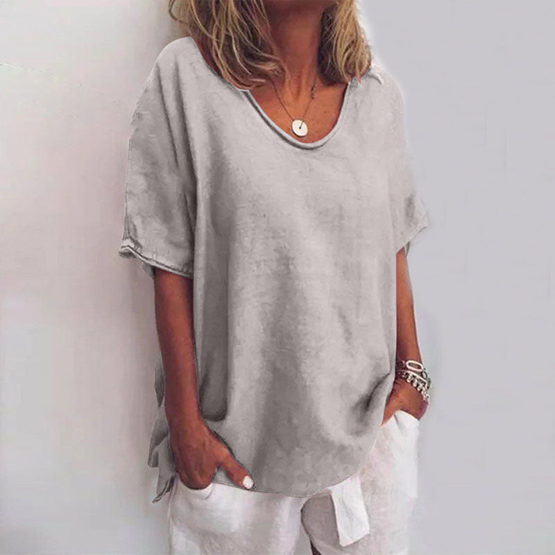 Comfortable Flowy Top with Belly Concealment