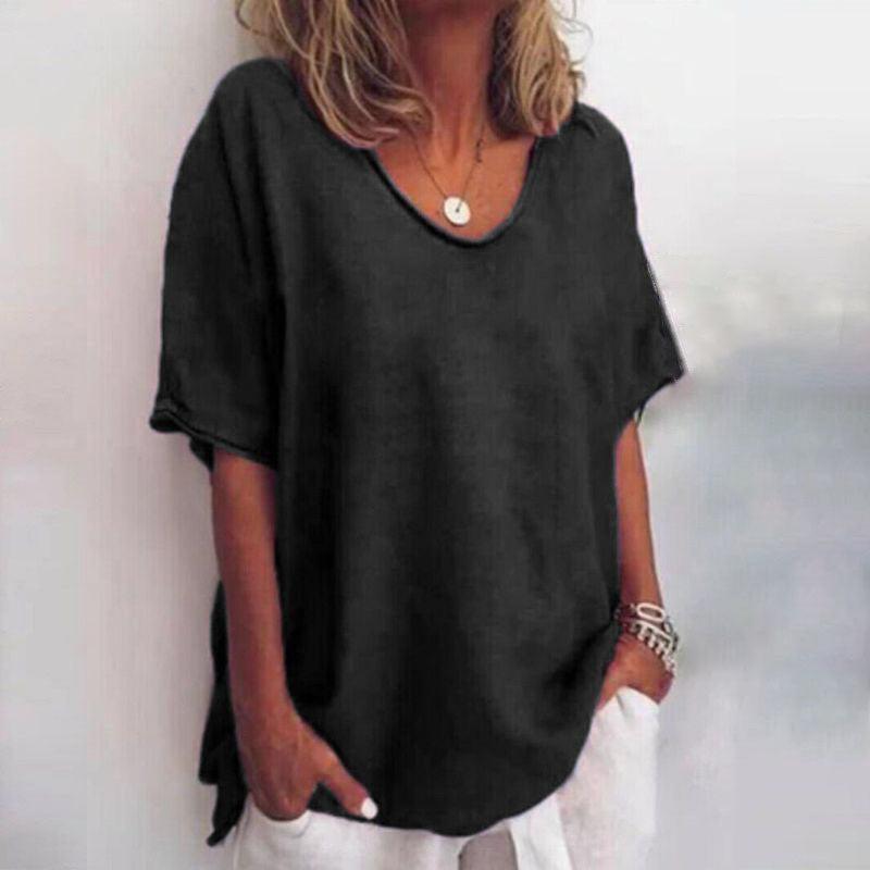 Comfortable Flowy Top with Belly Concealment