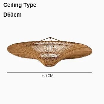 Natural Woven Rattan Ceiling Chandelier