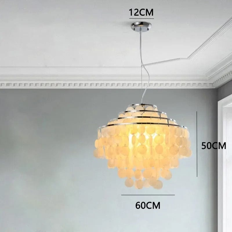Seashell Coastal Ceiling Chandelier