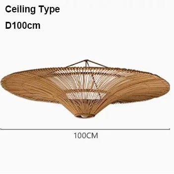 Natural Woven Rattan Ceiling Chandelier