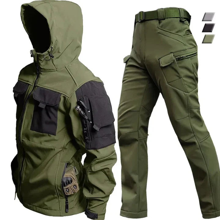 Waterproof Mens Outdoor Jacket Pants Combo