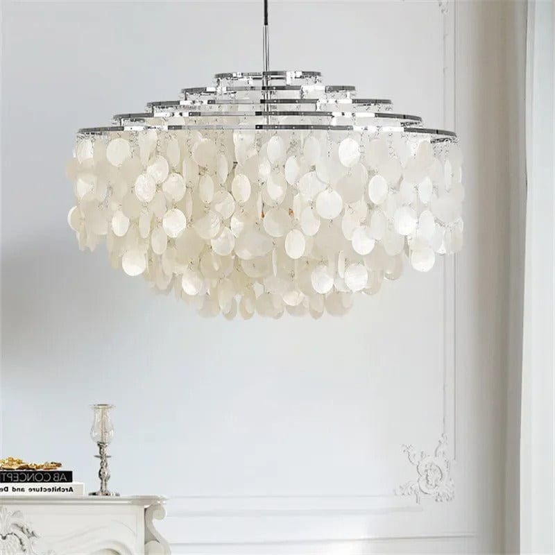 Seashell Coastal Ceiling Chandelier - BritishElegance
