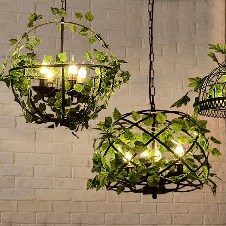 Rustic Metal Cage Pendant Light - BritishElegance
