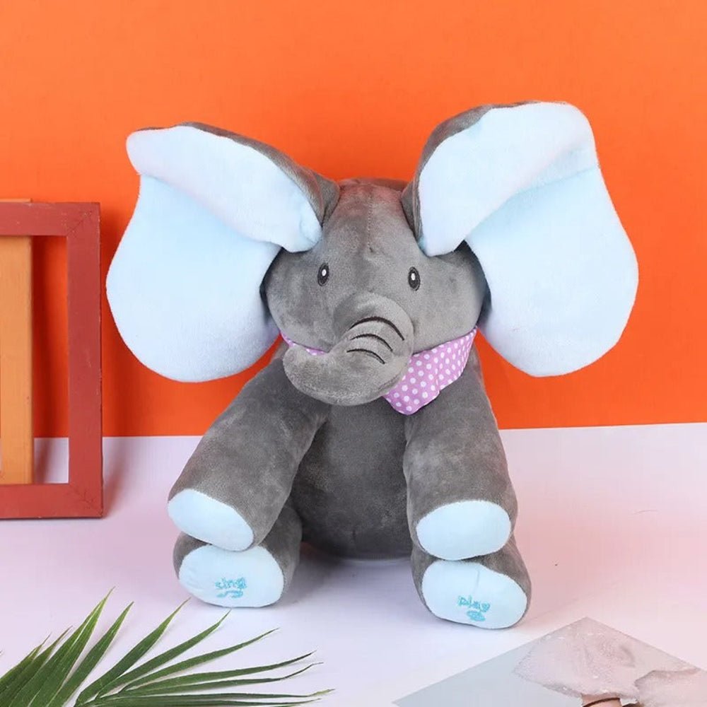 Cute Elephant Soft Plush Toy for Baby Playtime - VogeLuxe