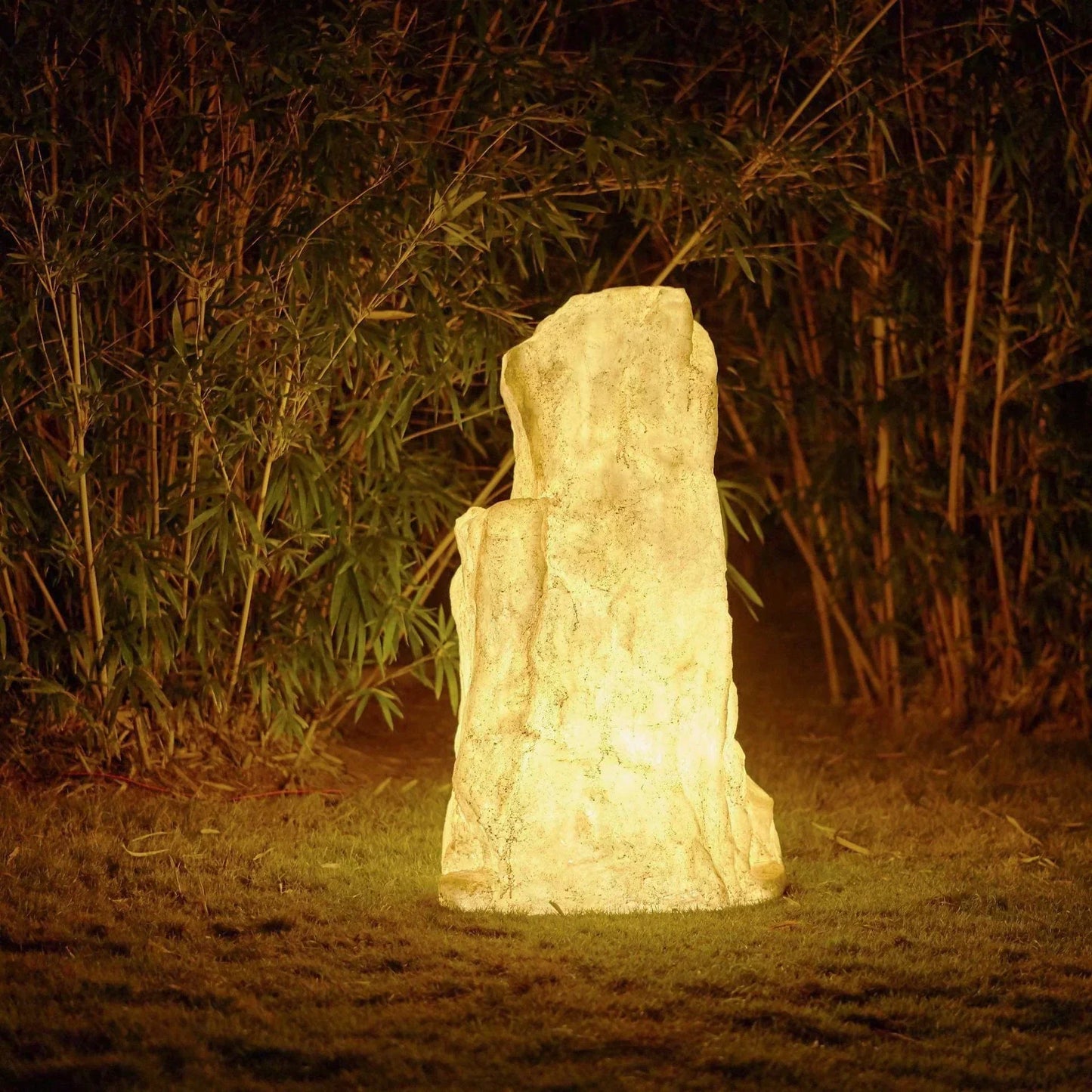 Rustic Outdoor Stone Effect Lantern - VogeLuxe