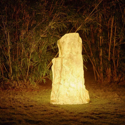 Rustic Outdoor Stone Effect Lantern - VogeLuxe