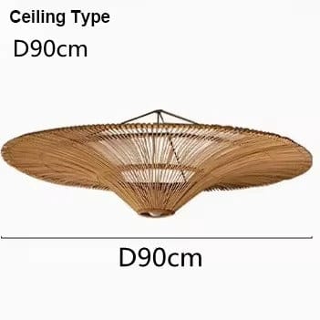 Natural Woven Rattan Ceiling Chandelier