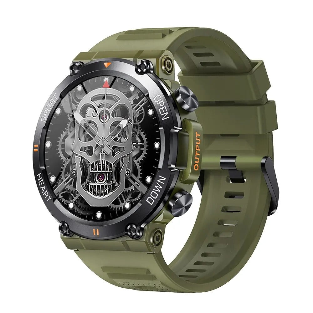 Rugged Outdoor Tactical Smartwatch with Long Battery Life