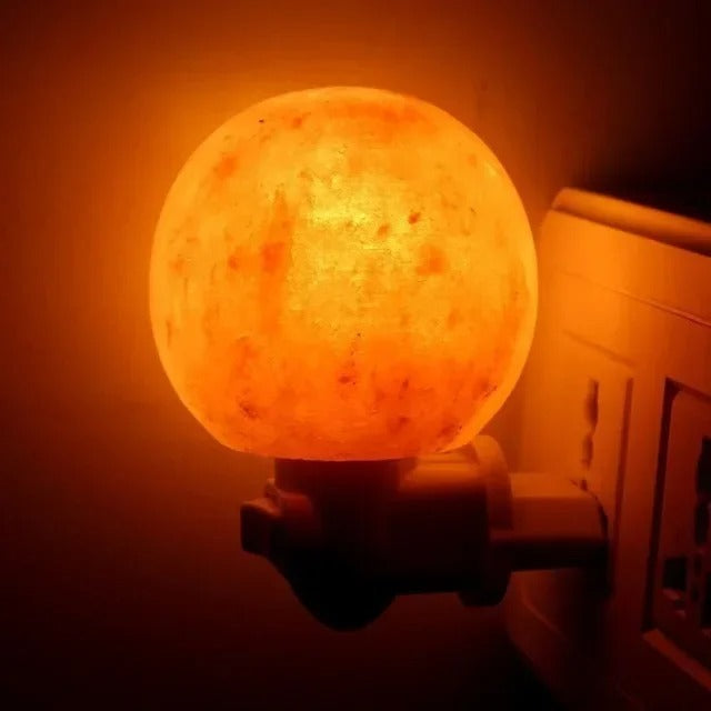 Natural Salt Lamp with Soothing Glow for Bedroom