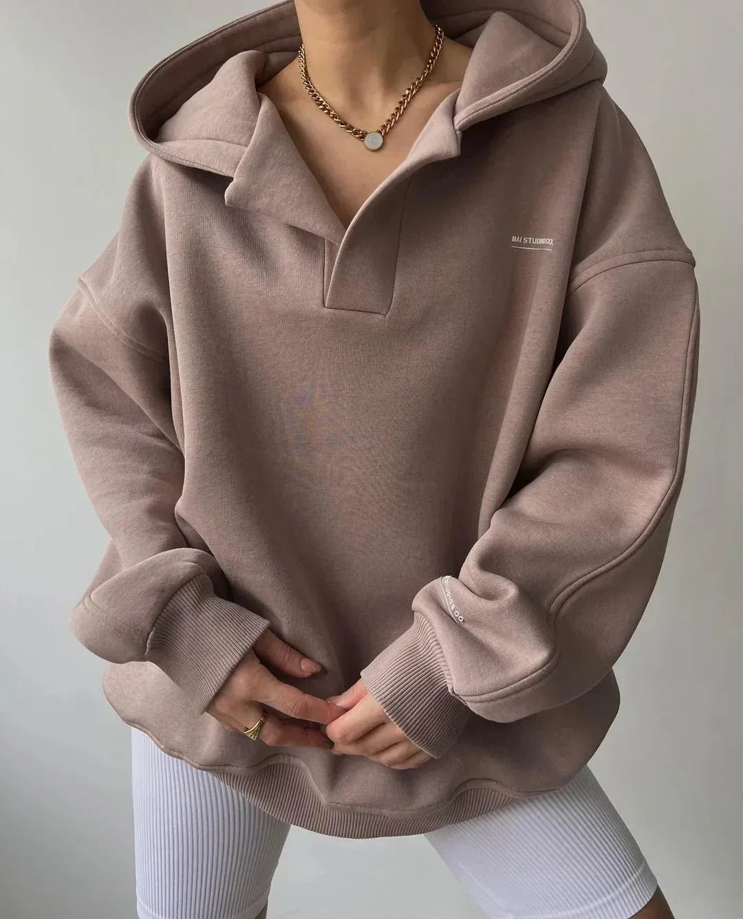Relaxed Fit Women's Pullover Hoodie