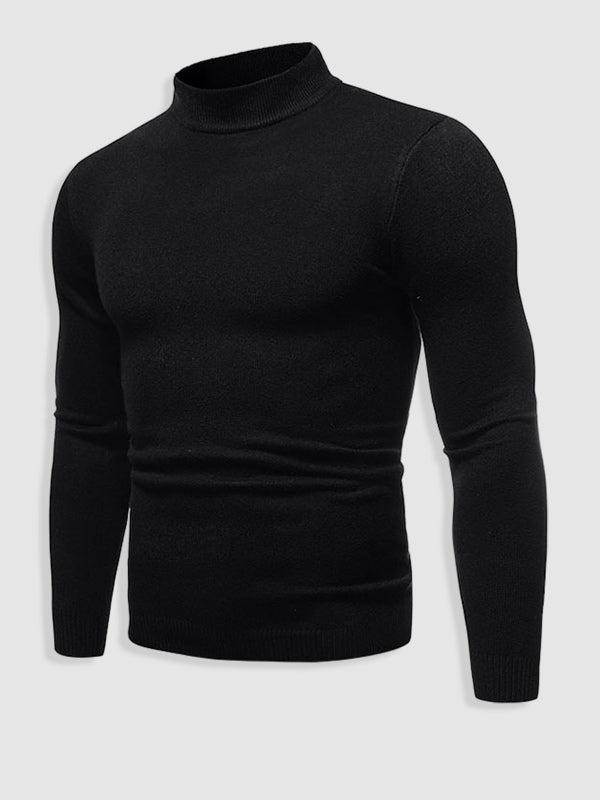 Men's Fit Turtleneck Crew Neck Sweater - VogeLuxe