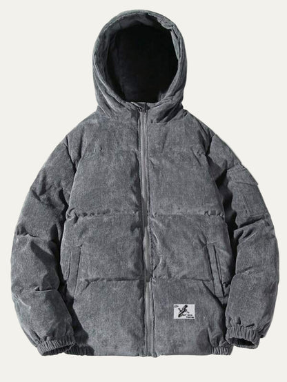 VogeLuxe | Men’s Technical Utility Jacket with Hood and Patch Pockets