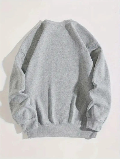 VogeLuxe | Men’s Festive Reindeer Graphic Crewneck Sweatshirt