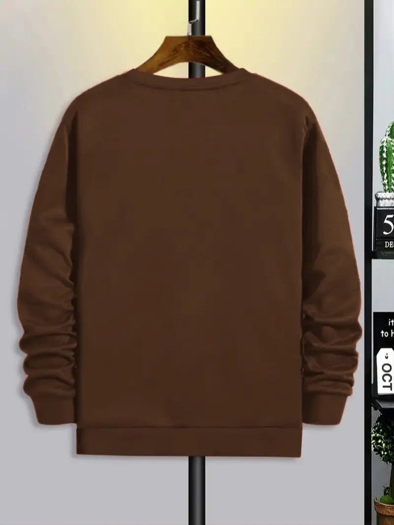 VogeLuxe | Men’s Festive Reindeer Graphic Crewneck Sweatshirt
