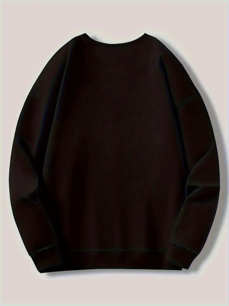 VogeLuxe | Men’s Festive Reindeer Graphic Crewneck Sweatshirt