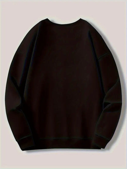 VogeLuxe | Men’s Festive Reindeer Graphic Crewneck Sweatshirt