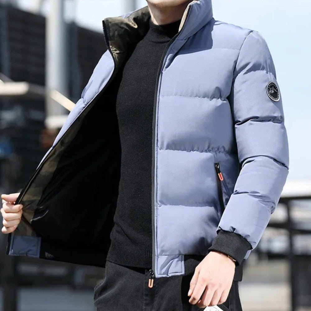 VogeLuxe | Men’s Insulated Quilted Zip Front Puffer Jacket