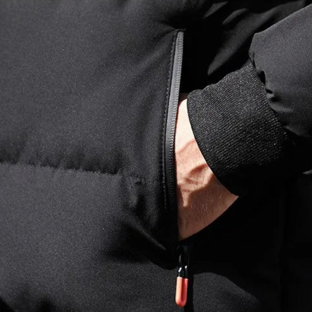 VogeLuxe | Men’s Insulated Quilted Zip Front Puffer Jacket