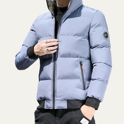 VogeLuxe | Men’s Insulated Quilted Zip Front Puffer Jacket