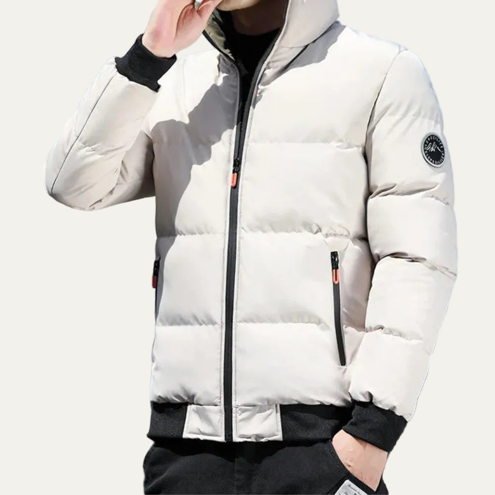 VogeLuxe | Men’s Insulated Quilted Zip Front Puffer Jacket