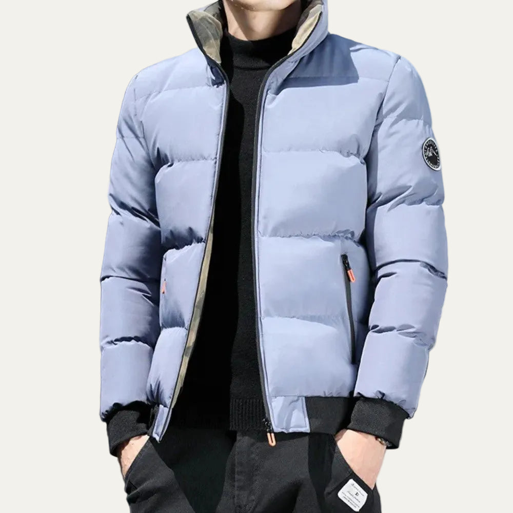 VogeLuxe | Men’s Insulated Quilted Zip Front Puffer Jacket