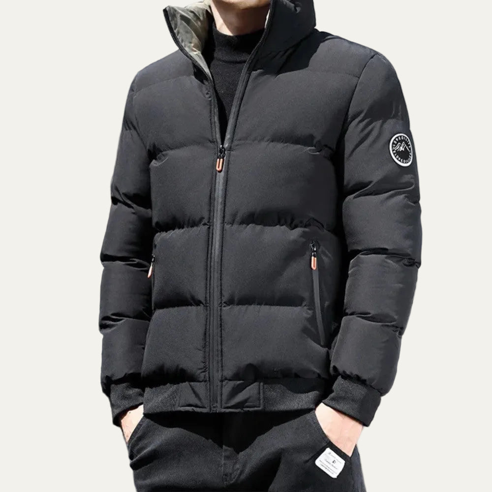 VogeLuxe | Men’s Insulated Quilted Zip Front Puffer Jacket