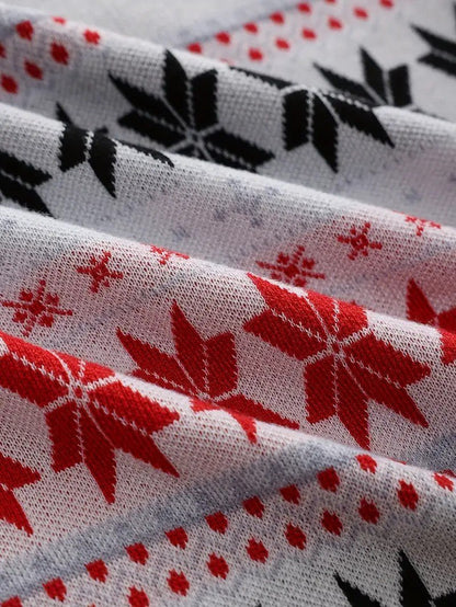 VogeLuxe | Men’s Festive Fair Isle Knit Crewneck Sweater