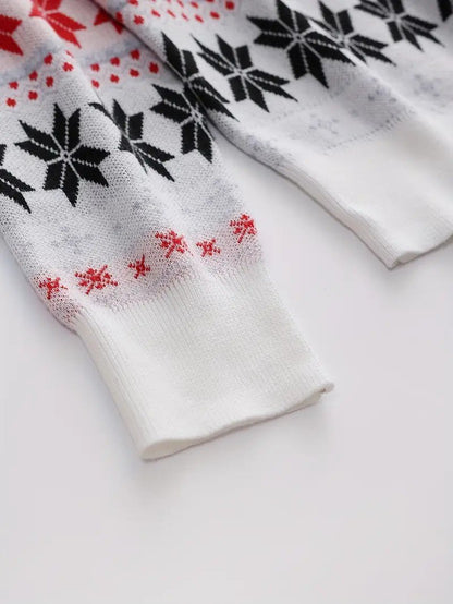 VogeLuxe | Men’s Festive Fair Isle Knit Crewneck Sweater