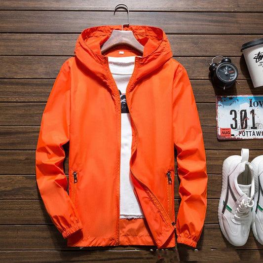 Waterproof Men's Breathable Windbreaker Coat with Hood - VogeLuxe
