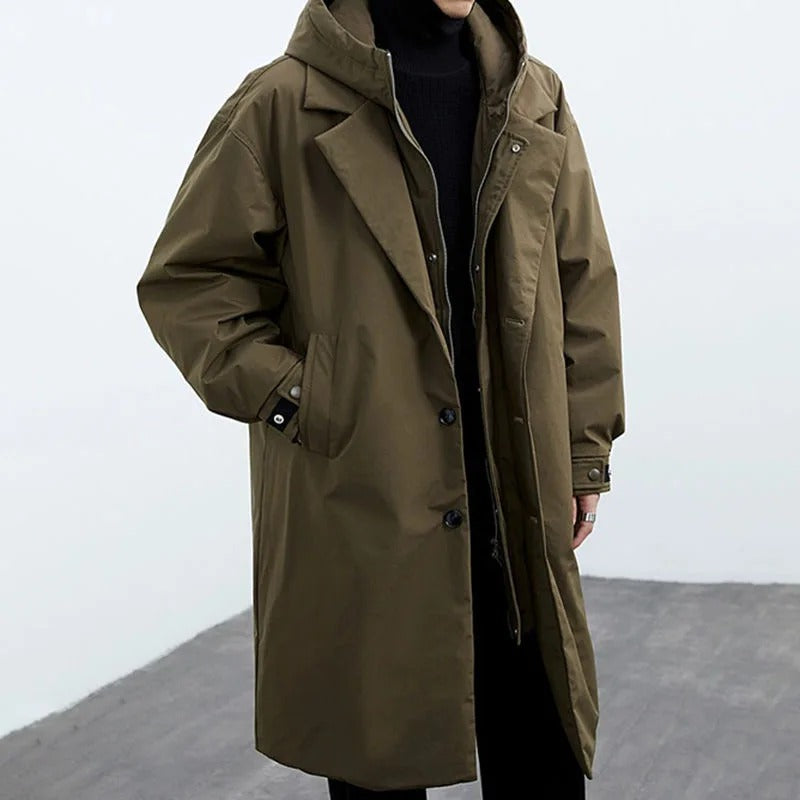 Waterproof Men's Parka Jacket with Hood - VogeLuxe