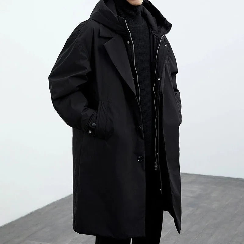Waterproof Men's Parka Jacket with Hood