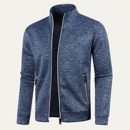 VogeLuxe | Men’s Zip Up Track Jacket with Neon Trim
