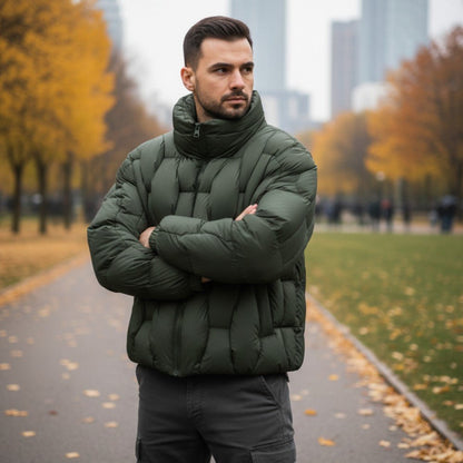 VogeLuxe | Men’s Sculpted Quilted Puffer Jacket