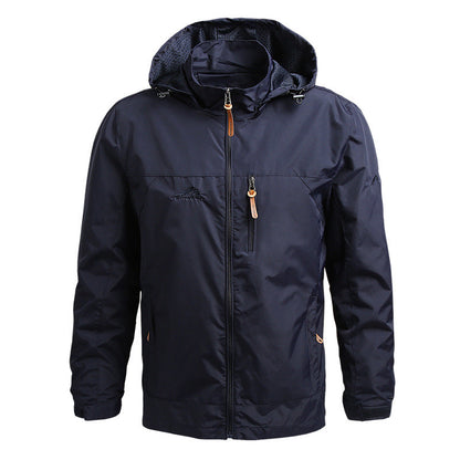 VogeLuxe | Men’s Multi Pocket Full Zip Hooded Jacket