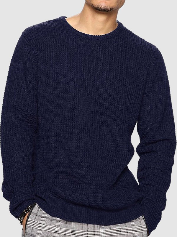 Big Mens Relaxed Fit Crew Neck Sweater