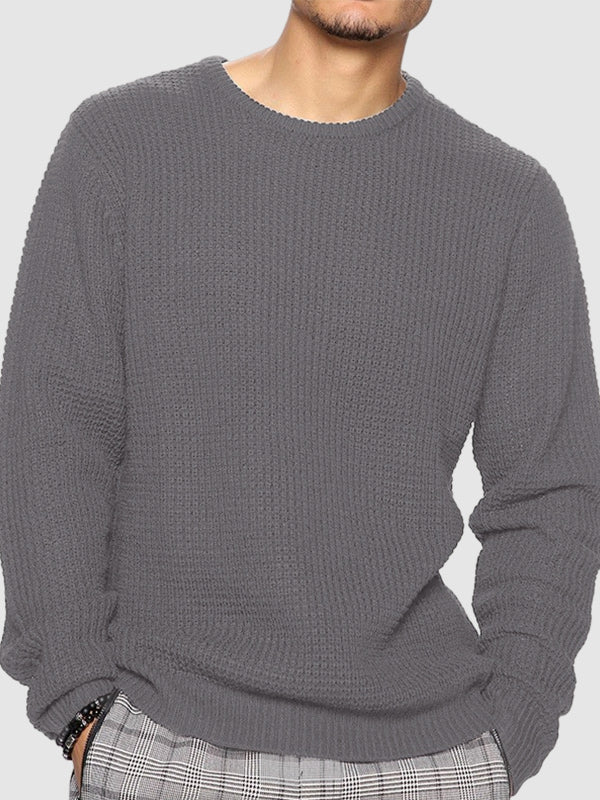 Big Mens Relaxed Fit Crew Neck Sweater