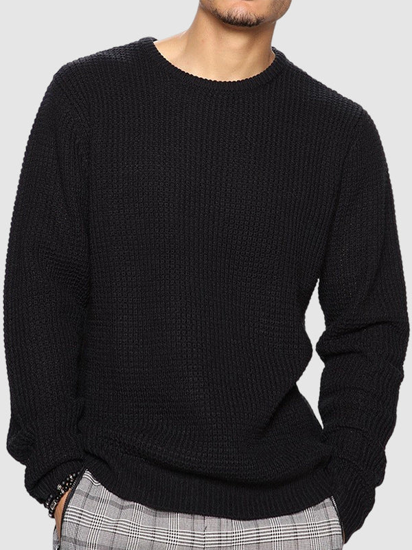 Big Mens Relaxed Fit Crew Neck Sweater