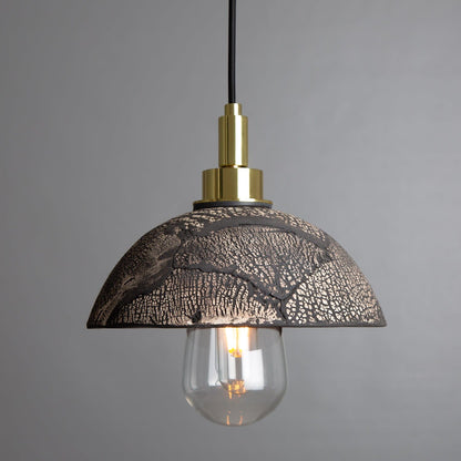 Small Black Ceramic Bathroom Pendant Lamp IP44 - VogeLuxe