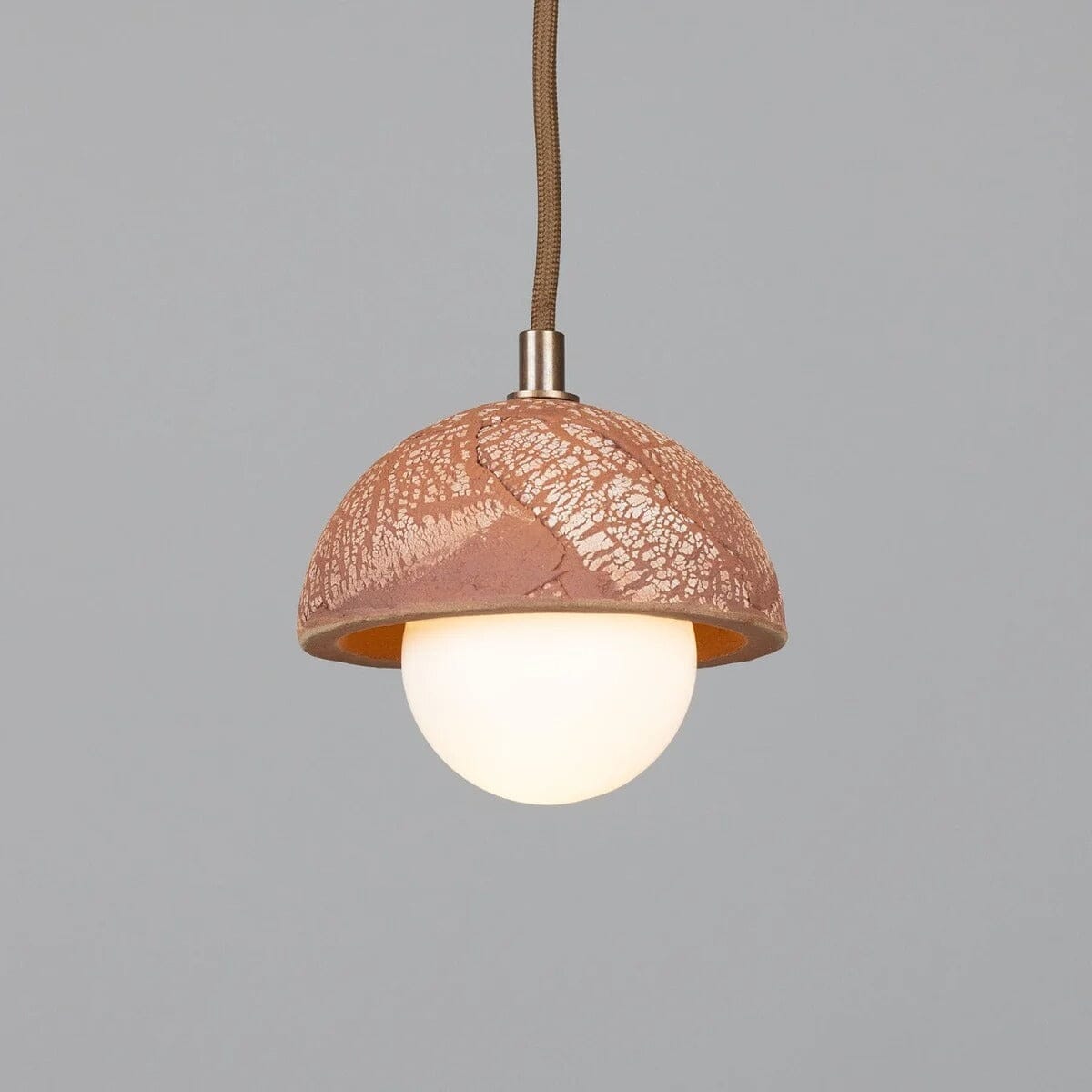 Mini Red Metal Pendant Ceiling Light 14cm