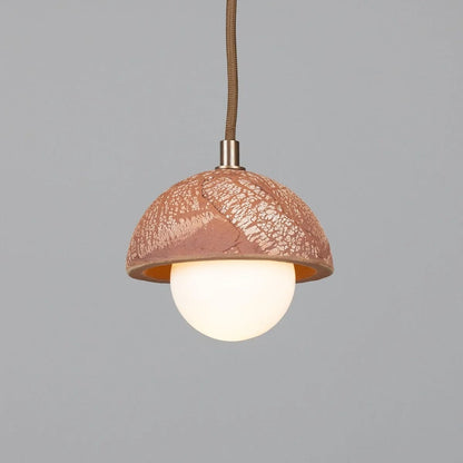 Mini Red Metal Pendant Ceiling Light 14cm