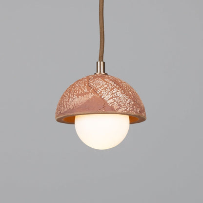 Mini Red Metal Pendant Ceiling Light 14cm - VogeLuxe