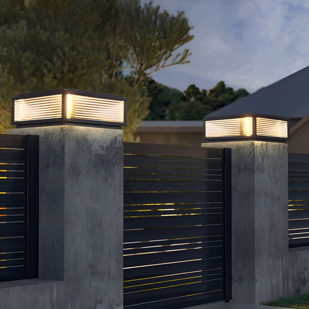 Outdoor Pier Mount LED Lamp with Adjustable Dimming - BritishElegance