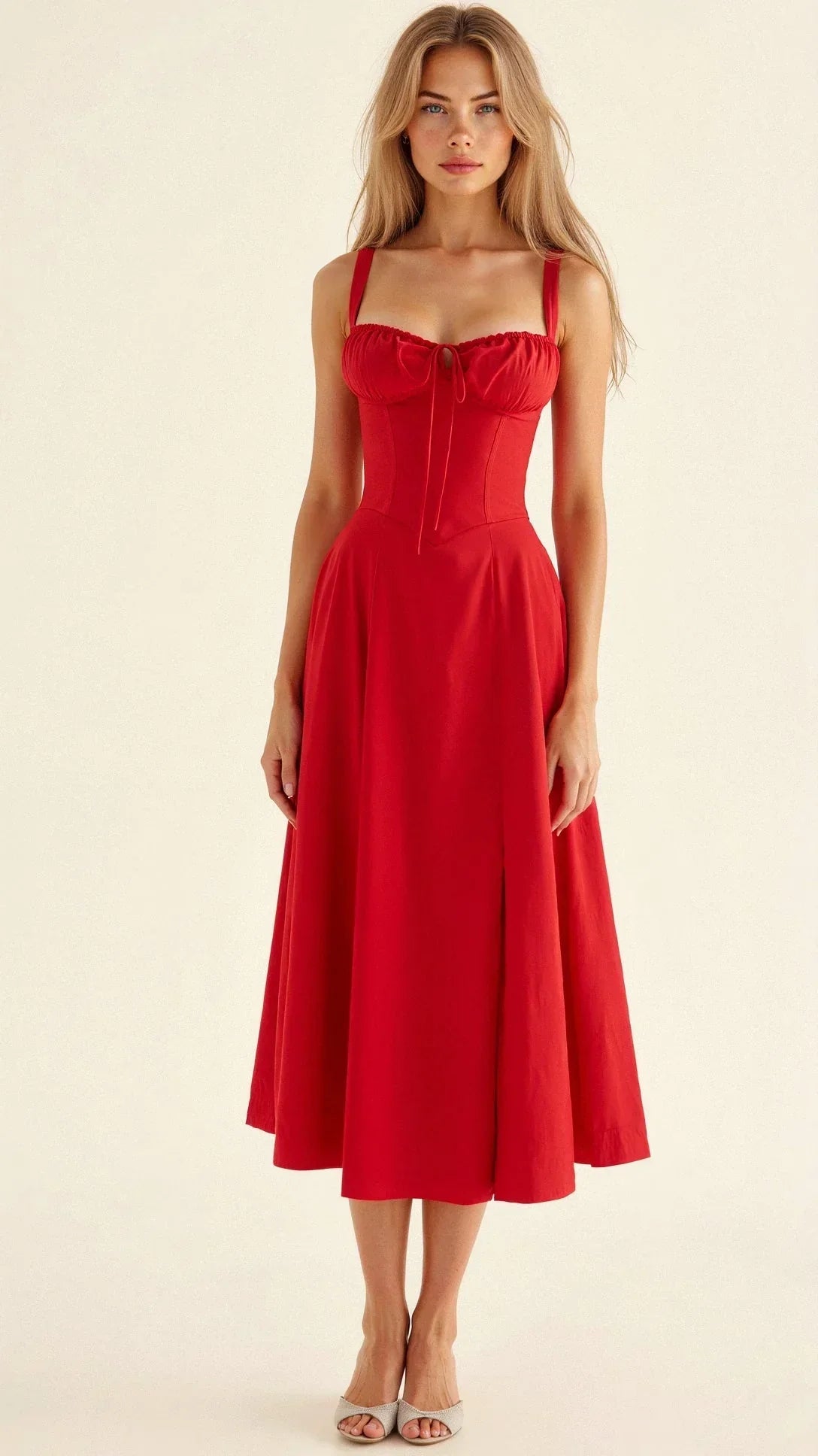 Women's Beautiful Flower Bodycon Waist Shaper Dress