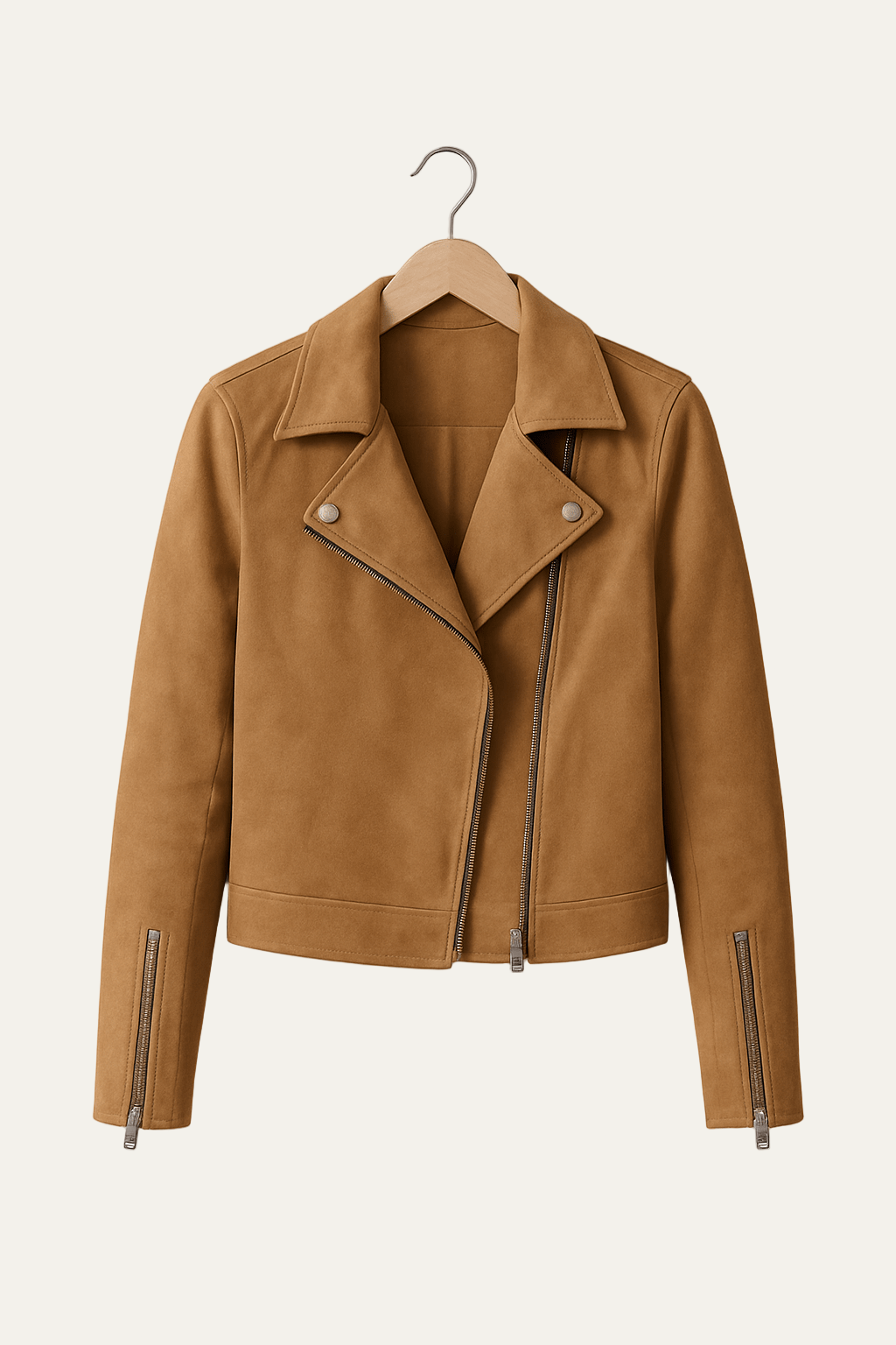 VogeLuxe | Women’s Asymmetrical Zip Moto Jacket