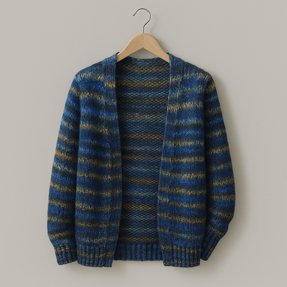 Colorful Striped Women's Cardigan | Warm Multicolor Knit Sweater