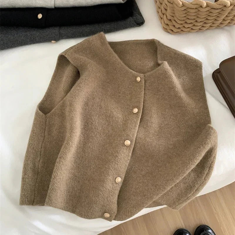 Women's Cozy Cable Knit Sweater Vest