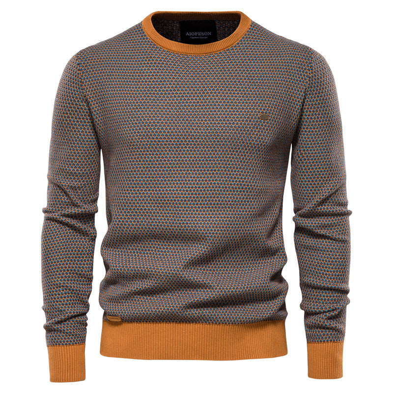 Warm Classic Crew Neck Knitted Sweater - VogeLuxe