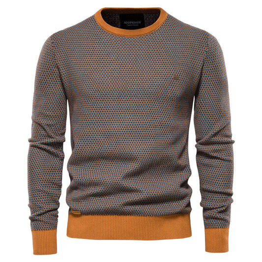 Warm Classic Crew Neck Knitted Sweater - VogeLuxe