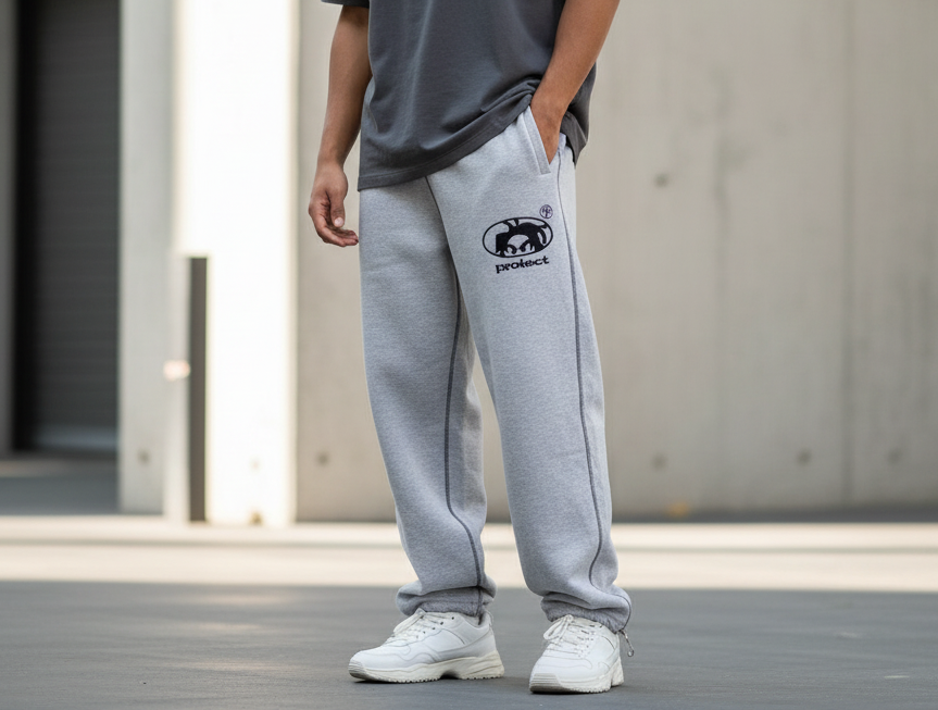 Vintage Inspired Stripe Loose Fit Joggers - BritishElegance